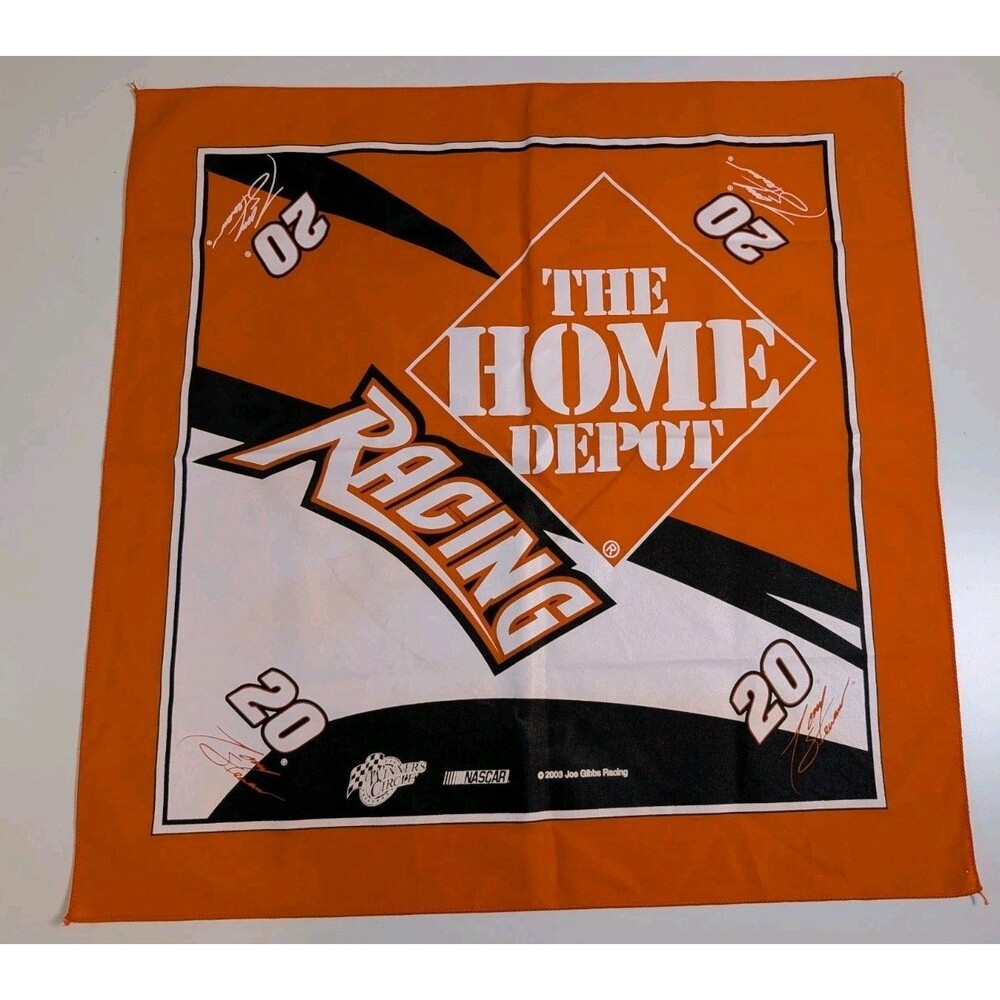 Y2K Tony Stewart #20 The Home Depot Racing Handkerchief Bandana 2003 Joe Gibbs
